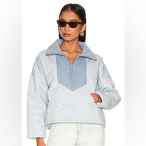 Something navy quarter zip jacket